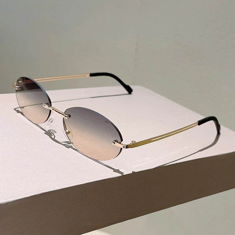 The Amalfi — Vintage Oval Sunglasses