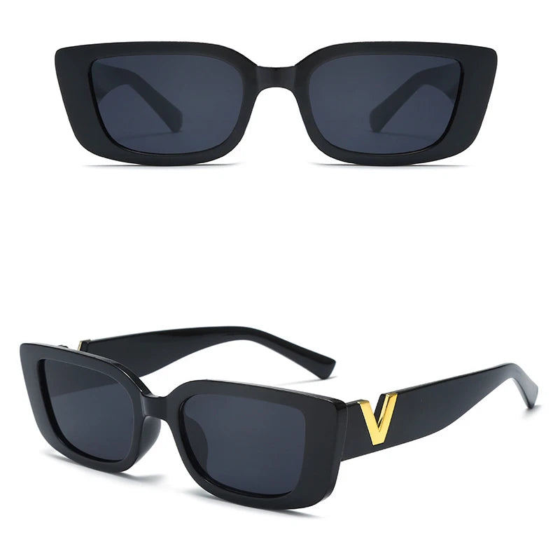 The Vixen — Classic Black Cat-Eye Sunglasses