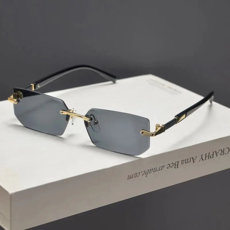 The Sleek — Minimalist Rimless Sunglasses
