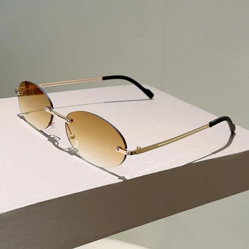 The Amalfi — Vintage Oval Sunglasses