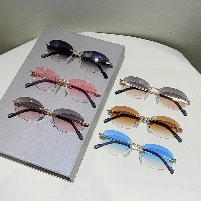 The Amalfi — Vintage Oval Sunglasses